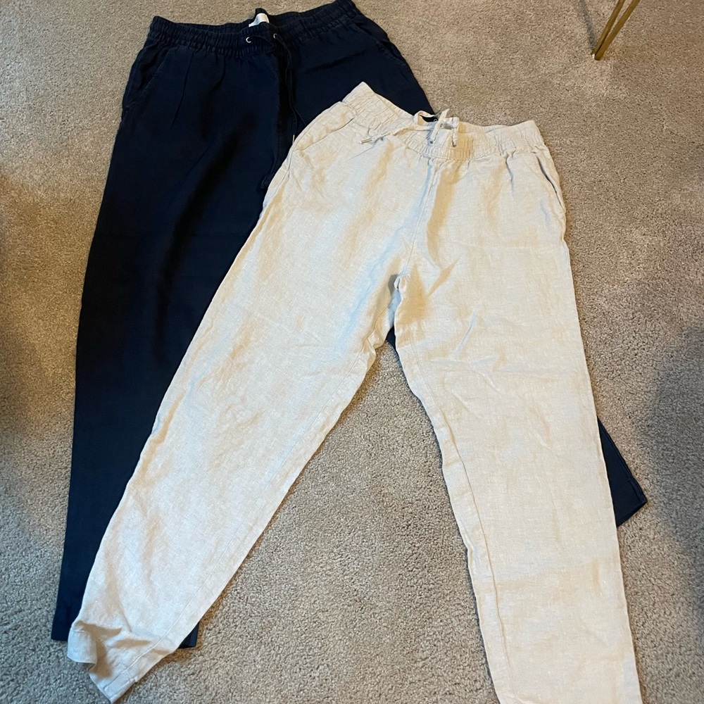 Lot of 2 HM linen pants